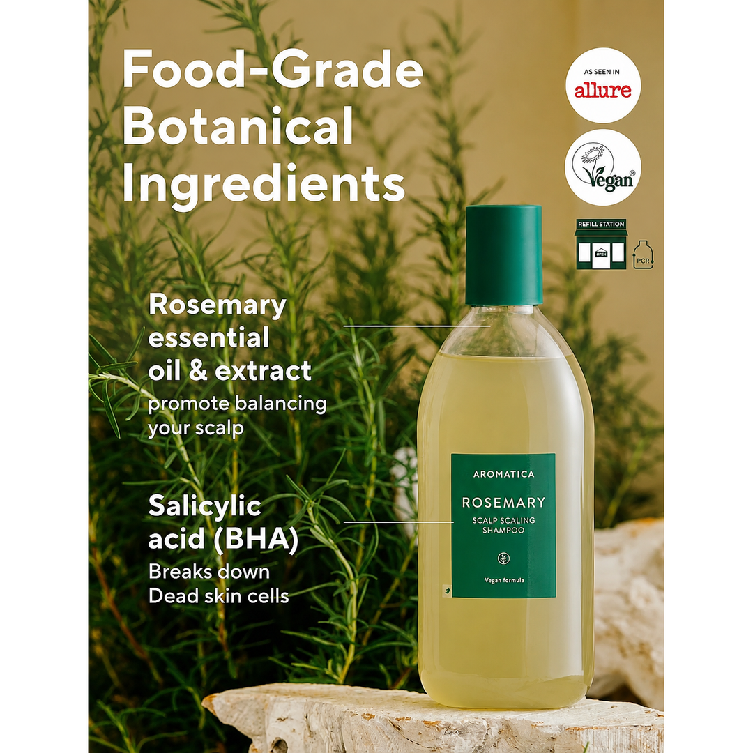 AROMATICA Rosemary Scalp Scaling Shampoo — 400ml