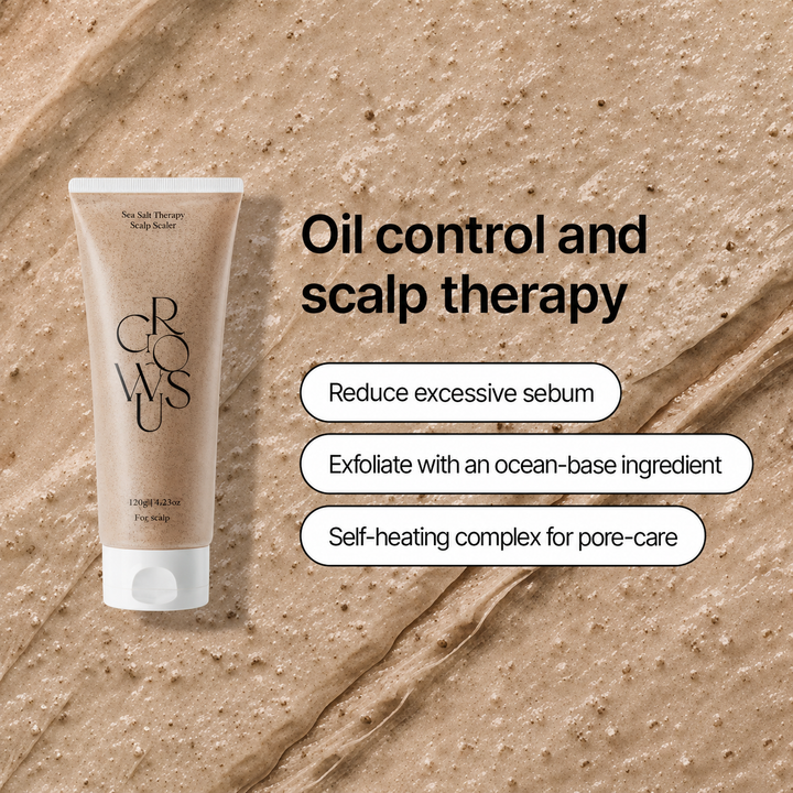 GROWUS Sea Salt Therapy Scalp Scaler — 120g