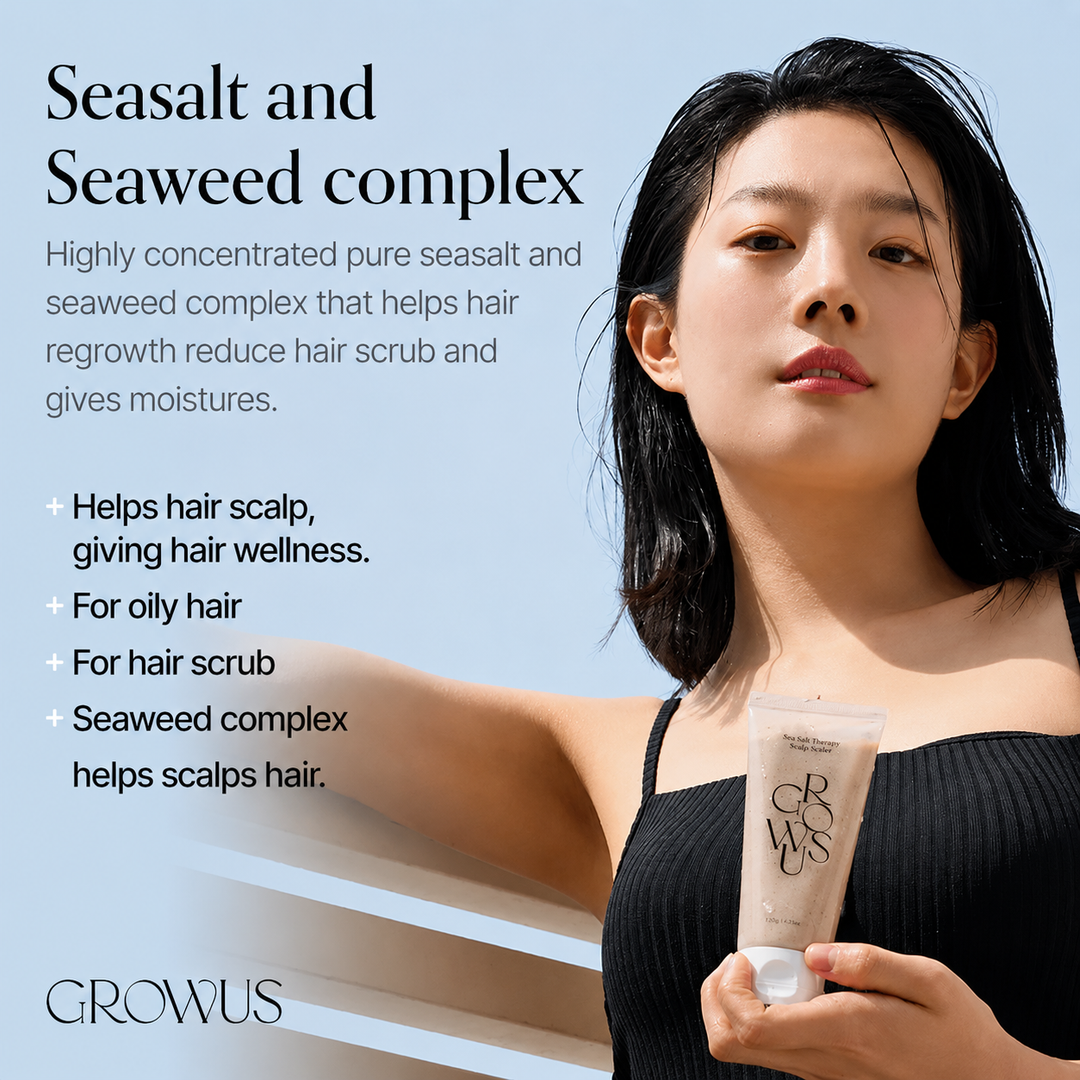 GROWUS Sea Salt Therapy Scalp Scaler — 120g