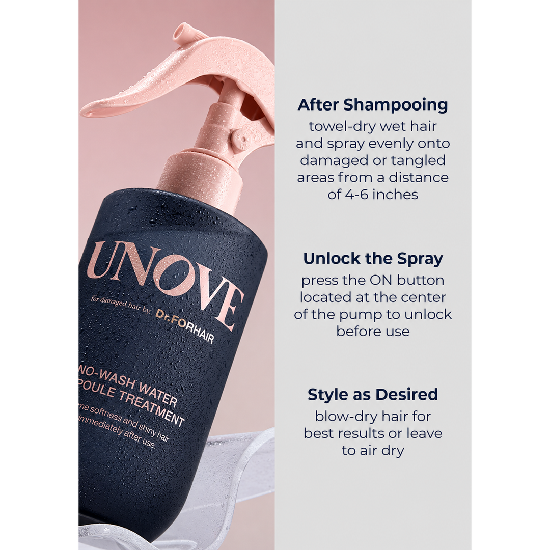 UNOVE No-Wash Water Ampoule Treatment — 200ml