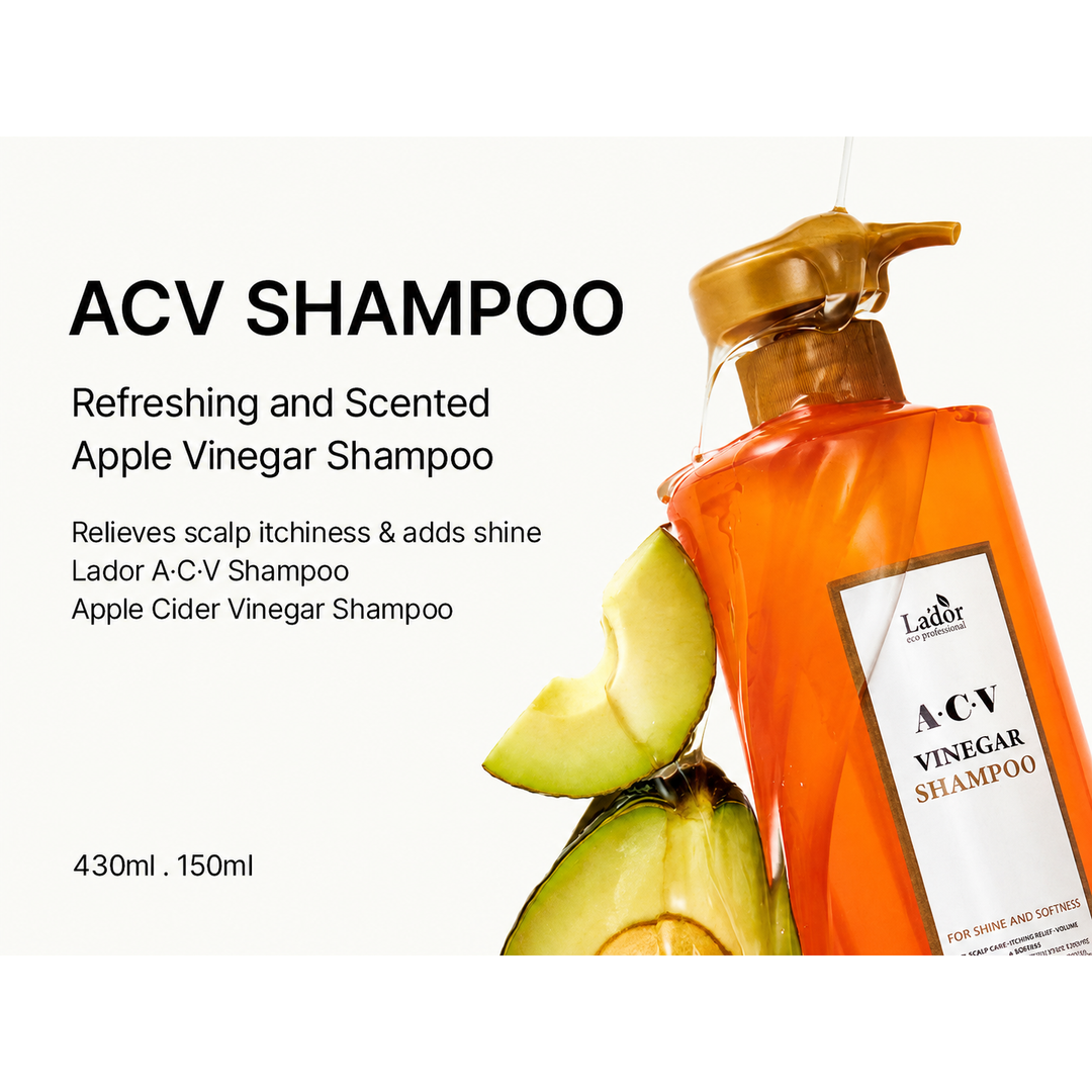LADOR ACV Vinegar Shampoo — 430 ml/ 150 ml