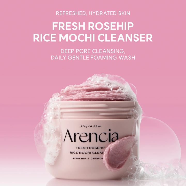 Arencia Fresh Rosehip Mochi Cleanser — 120g