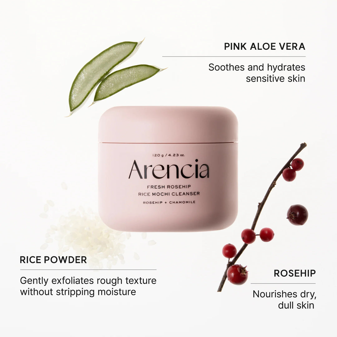 Arencia Fresh Rosehip Mochi Cleanser — 120g