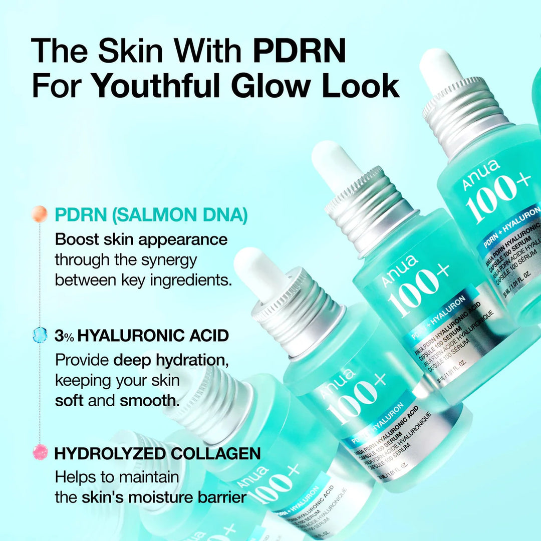 Anua PDRN Hyaluronic Acid Capsule 100 Serum — 30ml