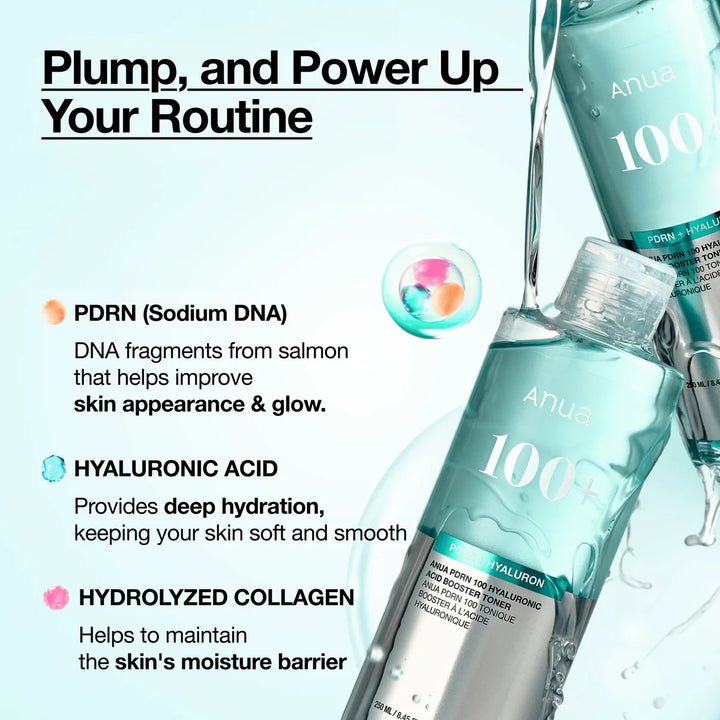 Anua PDRN 100 Hyaluronic Acid Booster Toner — 250ml