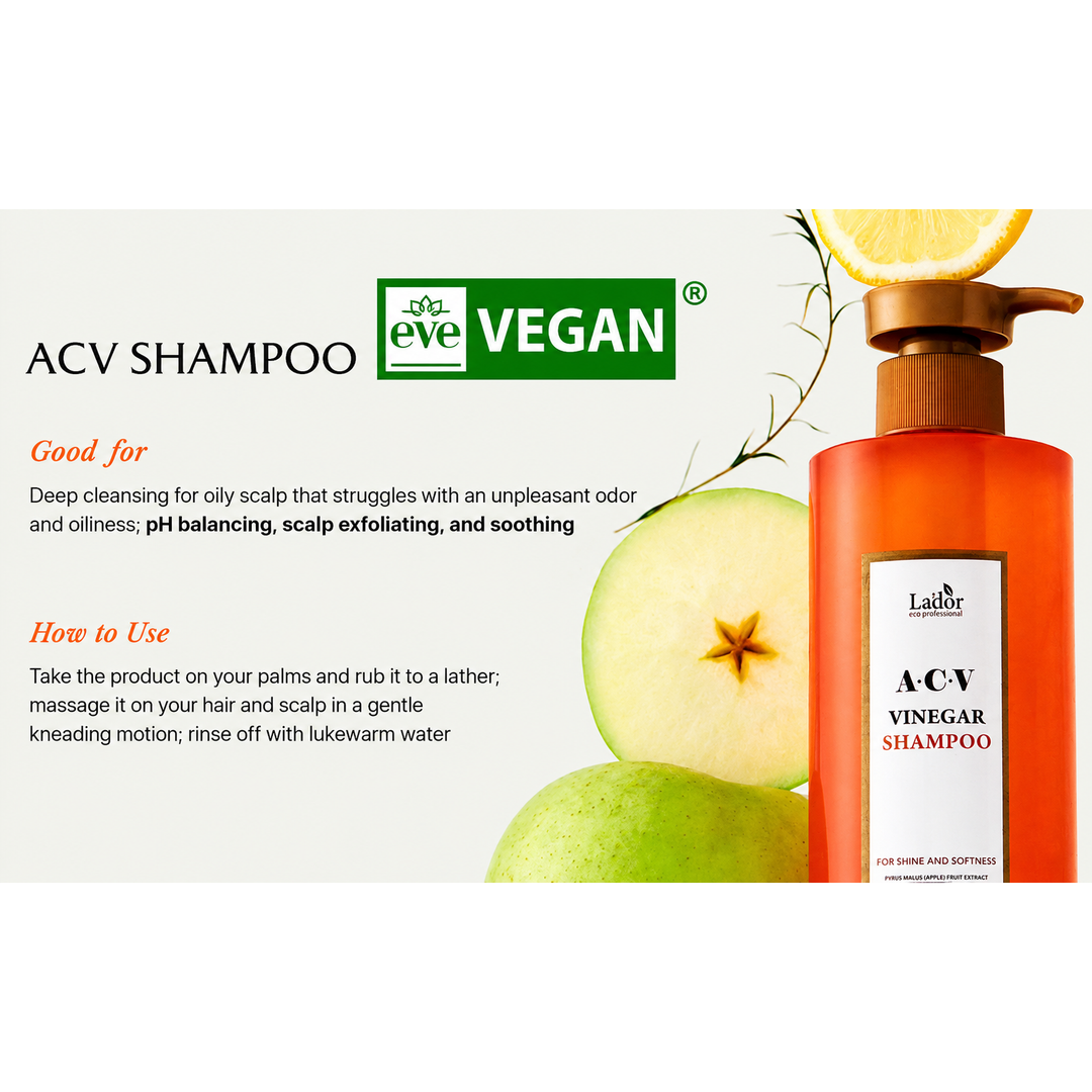 LADOR ACV Vinegar Shampoo — 430 ml/ 150 ml